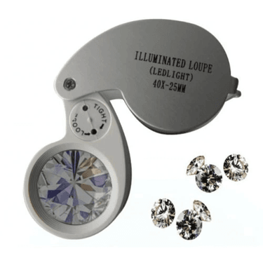 YNT İthalat TD-0018TDU-552 Mini 40X25Mm Takı Büyüteç, Cep Büyüteç, Teftiş, Elmas Pullar, Madeni Kontrol Lup Mg21011