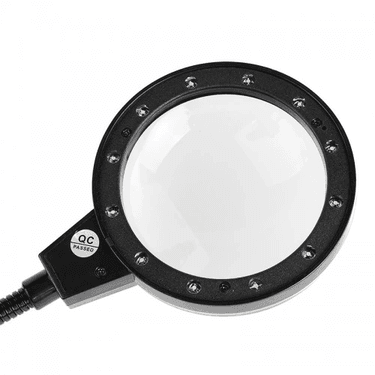 YNT İthalat TD-0018TDU-554 12 Led Clipslı Işıklı Büyüteç,işıklı Masa Lambası Çalışma Lambası