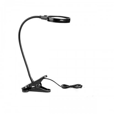 YNT İthalat TD-0018TDU-554 12 Led Clipslı Işıklı Büyüteç,işıklı Masa Lambası Çalışma Lambası