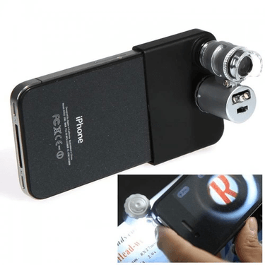 YNT İthalat TD-0018TDU-594 Iphone5 Için Uyumlu Kapaklı Lens Mikroskop Taşınabilir Mini Cep Boyutu Led Mikroskop No.9882Ip5Ii