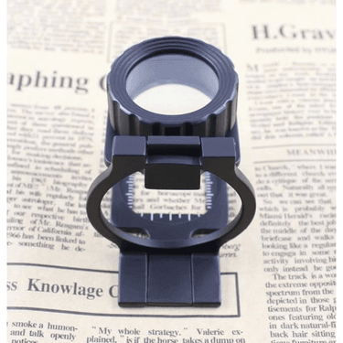 YNT İthalat TD-0018TDU-607 Tekstilciler Için  Kumaş Kontrolü Büyüteç,katlanan, Metal 15X Büyütme