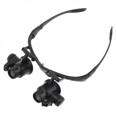 YNT İthalat TD-0018TDU-655 Gözlük Modeli 10X 15X 20X 25X Lens,2Led Işıklı,büyüteç