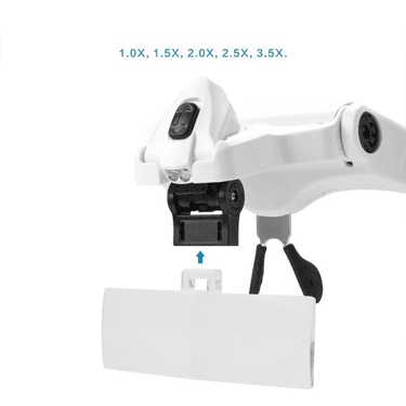 YNT İthalat TD-0018TDU-665 5 Lens 1.0X3.5X, 2Led Işıklı  Ile Ayarlanabilir Gözlük Büyüteç9892B2