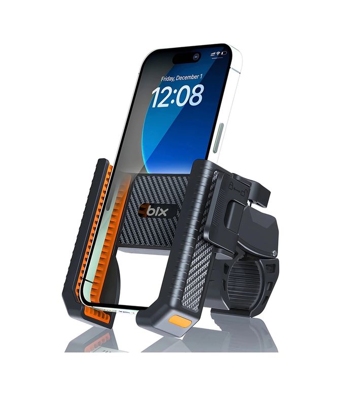 YNT TrLat0EM0015K-telefon tutucu2-BLNCC Gidon Bağlantılı Bisiklet Motosiklet İçin Esnek Abs 4-7.8 İnç Telefon Tutucu 360 Dönebilen Tasarım