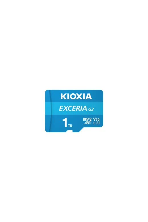 ystekno 008.FLSD.KIO.LMEX2LL001 Kioxia 1Tb Exceriag2, Lmex2L001Tg2 U1 V30 4K, Cl10, 100Mb/s, Microsd Kart Bellek (Sd Adaptörlü)