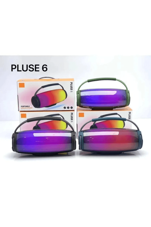 Yumax Pulse6 Bluetooth Hoparlör Tws Özellikli Led Işıklı Kablosuz Speaker Ses Bombası