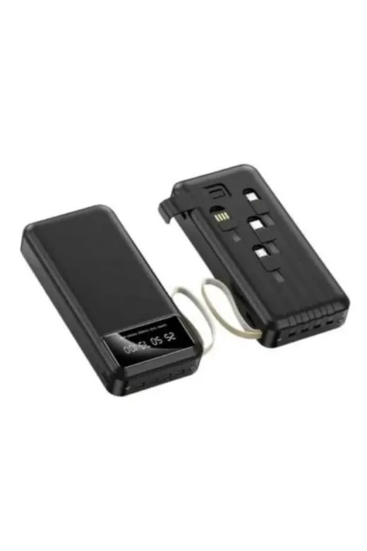 yusuftex B-6ZV3T5UKBSAOA Powerbank Şarj Cihazı 4 Çıkışlı 20.000 Mah Powerbank Kompakt Yüksek Kapasiteli Hızlı Şarj