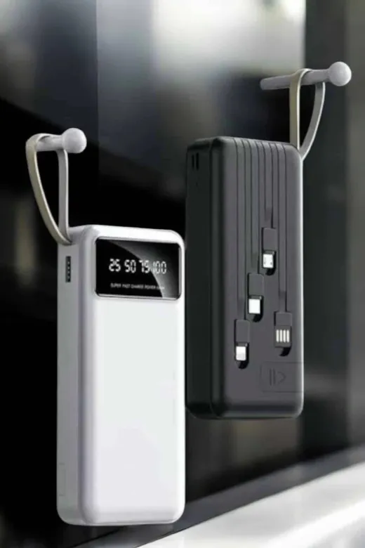 yusuftex B-HTT35DJNU1KK7 20.000 Mah Led Işıklı Lcd Ekran Usb Girişli Type-C Lightning Powerbank