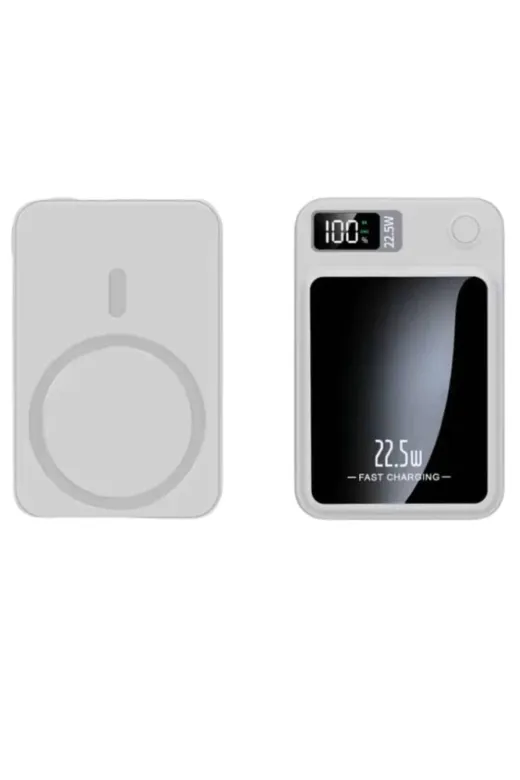 yusuftex B-I3N48XOX3QAPS Taşınabilir Şarj Magsafe Powerbank 10.000 Mah Hızlı Şarj Led Göstergeli Kablosuz