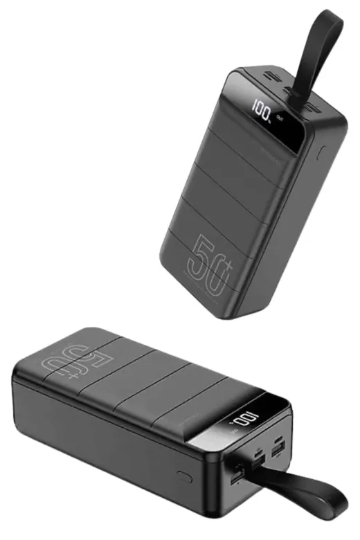 yusuftex B-QKWNC8SVL1KYU Taşınabilir Powerbank 50.000 Mah 4 Girişli Hızlı Şarj Led Göstergeli Fenerli Şarj