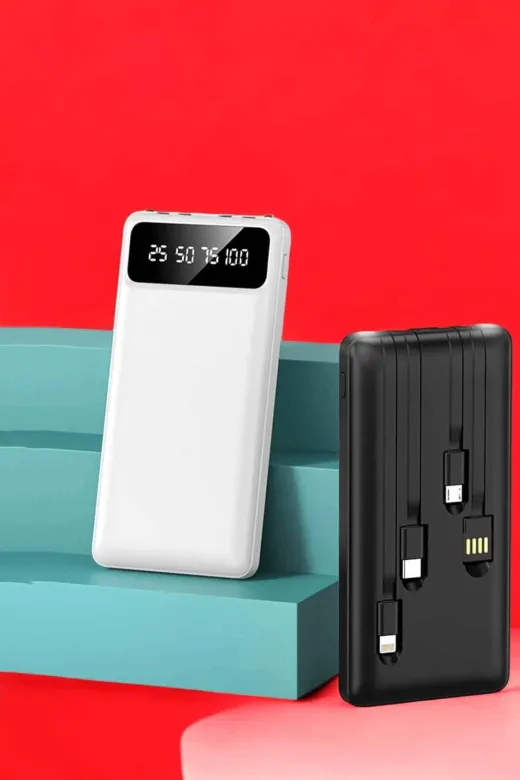 yusuftex B-UI0IDDPOTYC27 Powerbank 20.000 Mah Lcd Ekran Usb Lightning Type-C Uyumlu İos Ve Android