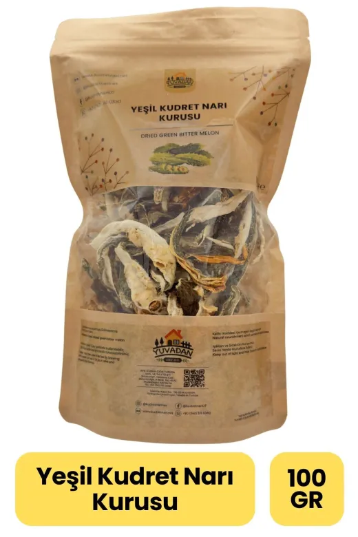 YUVADAN YUV-KRT-YEŞİLKUDRETNARI-100 Yeşil Kudret Narı Kurusu - 100 Gr | Kudret Narı Çayı