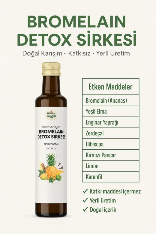 YUVADAN YUV-SİR-DETOX-250 Doğal Karışım Detox Sirkesi - 250Ml