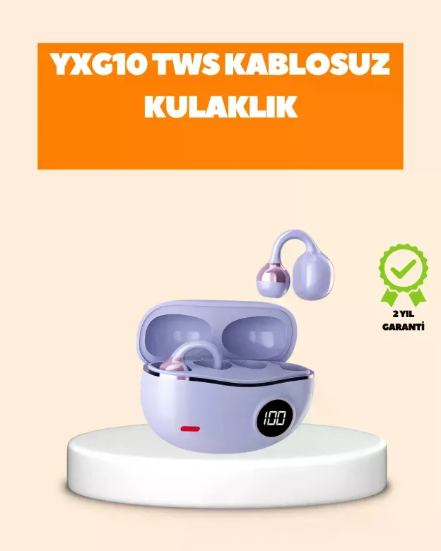 YXG10 Klipsli Açık Kulaklık – Spor İçin Uygun, APTX Ses, Ergonok Yapı