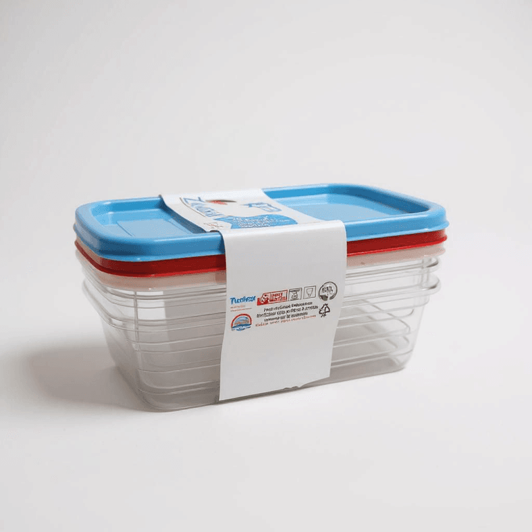 Zambak Plastik ZP 657 Zambak 3'lü Saklama Kabı 0,45 Lt