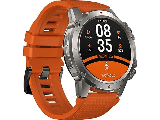 Zeblaze 1239491 Vibe 7 Lite Spo2 (Kan Oksijeni) İzleme, Uyku Suya Dayanıklı, Çoklu Spor Modları Akıllı Saat Elektrikli Turuncu