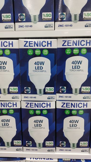 Zenich 40 Watt Torch Ampul Znc-10140 %90 Eneji Tasarufulu 5 Adet