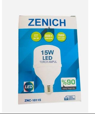 ZENICH Zenıch  Znc10115 Led Ampul 15W Torch Ampul  %90 Enerji Tasarruflu 10 Lu Paket