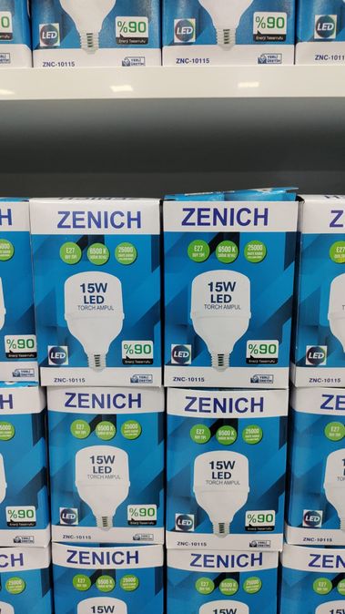 ZENICH Zenıch  Znc10115 Led Ampul 15W Torch Ampul  %90 Enerji Tasarruflu 10 Lu Paket