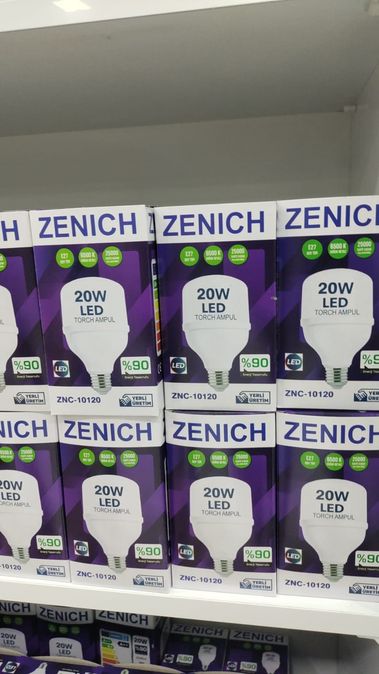 ZENICH Zenıch Znc10120 Zenıch Led Ampul 20W Torch %90 Enerji Tasarruflu Ampul 5 Li Adet