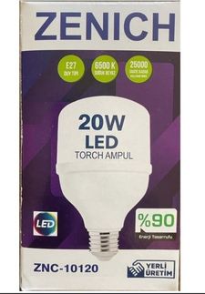 ZENICH Zenıch Znc10120 Zenıch Led Ampul 20W Torch %90 Enerji Tasarruflu Ampul 5 Li Adet
