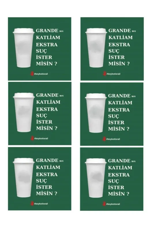 ZER 19711962 Filistin Palestine Destek Temali Sticker Etiket(Boykot