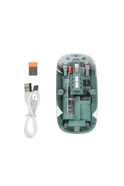 ZERO LAND NHRHLS61912566702100398 Trendlia Bluetooth Ve 2.4G Usb Destekli Pilli Kablosuz Şeffaf Mouse