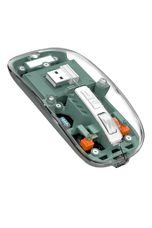 ZERO LAND NHRHLS61912566702100398 Trendlia Bluetooth Ve 2.4G Usb Destekli Pilli Kablosuz Şeffaf Mouse