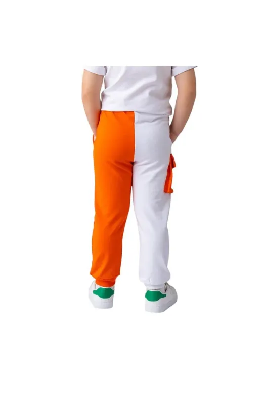 Zeyland TYC94BCCE1C643AFBD17EEB00 Kız Çocuk Renk Bloklu Kargo Cepli Eşofman Altı-Oranj
