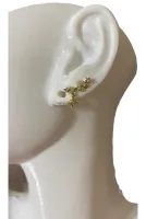 ZİRKON TAŞLI YILDIZ TASARIM TRAGUS HELIX KIKIRDAK PEARSING KÜPE *1ADET*