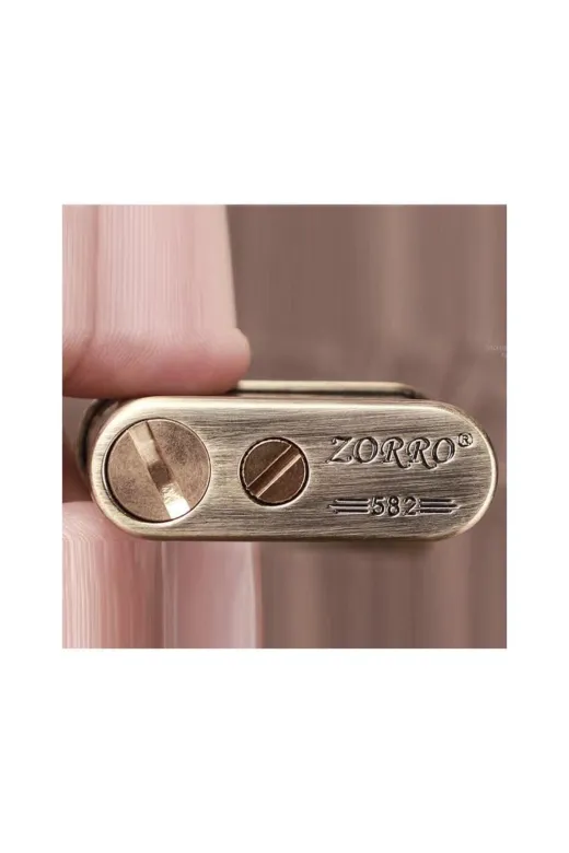 Zorro Z582003A Z582 Benzinli Retro Çakmak Siyah