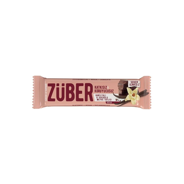 züber054878 Züber Vanilyalı Çikolatalı Meyve Bar 40 G