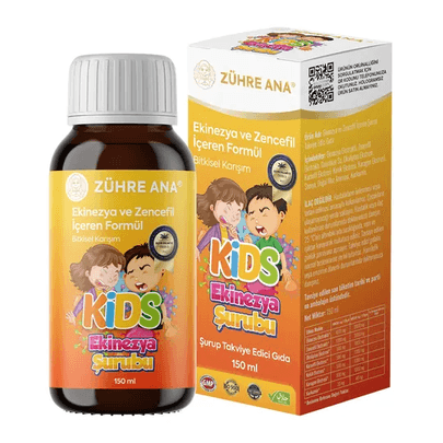 Zühre Ana Kids Ekinezya Ve Zencefilli Şurup 150 Ml