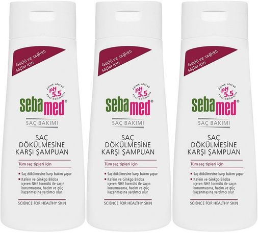 Şampuan 200ML Saç Dökülmesine Karşı (Tüm Saç Tipleri için) (3 Lü Set)