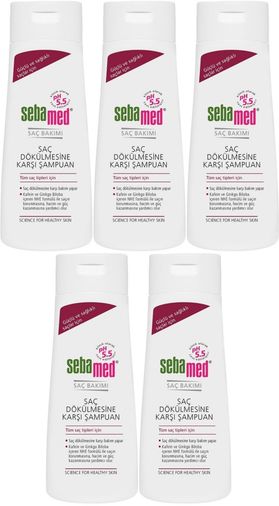 Şampuan 200ML Saç Dökülmesine Karşı (Tüm Saç Tipleri için) (5 Li Set)