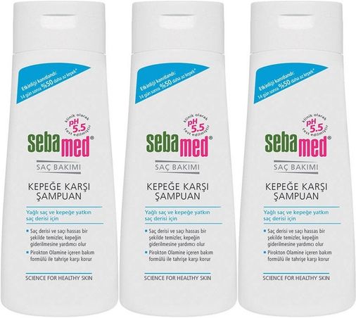 Şampuan 400ML Kepeğe Karşı ve Yağlı Saç Tipleri için (3 Lü Set)