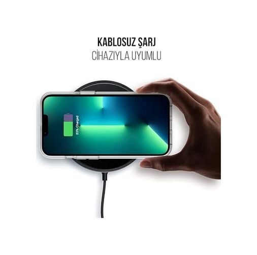 000-art 57855210132643980184975 İphone İle Uyumlu Şeffaf Sert Kristal Mika Sararmaz Kılıf İphone 15 Pro 50 X 22