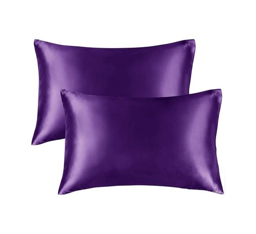 000 Boarteks 57855210126079280184975 Saten Yastık Kılıfı, Queen Size, Kıvırcık Saçlar, İpeksi Yapı King 50X90 , Lavanta 50 X 22
