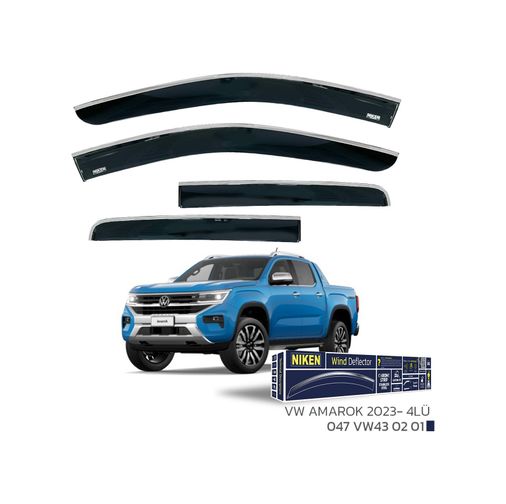 00047VW430201 Vw Amarok Kromlu Cam Rüzgarlığı Niken 2023+ Sonrası Uyumlu