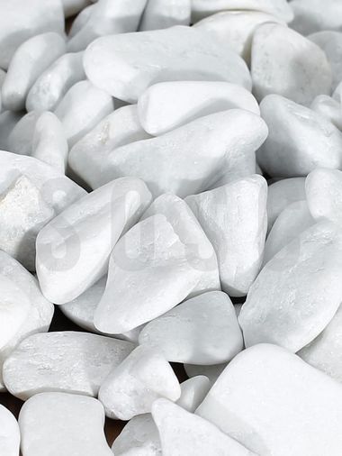 04/04 Home 57855210124513080184975 Natural Beyaz Dolomit Dekoratif Çakıl Taşı, İç Ve Dış Mekan Peyzaj İçin, 2-4 Cm, 1 Kg, Bahçe Saksı Süsü