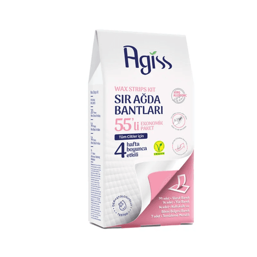 04041995 Agiss Sir Ağda Bantları 55'li Ekonomik Paket (Tüm Vücut)
