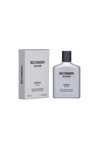 04091995 Gabrini Richmen Silver Edt For Man 100 Ml