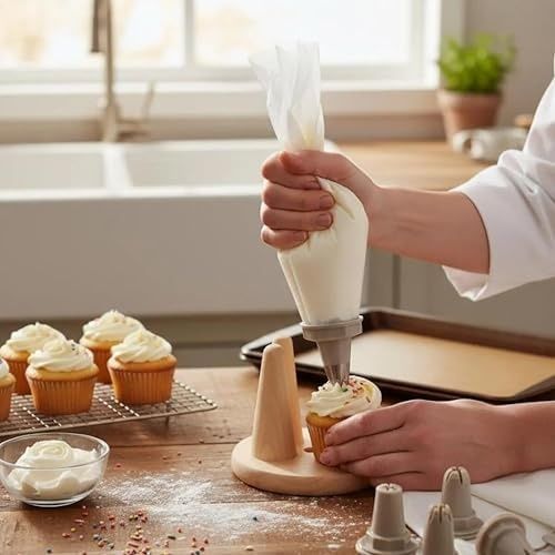 0lga Home 131621358 Krema Torbası, 7 Farklı Başlık, Pembe Ve Su Yeşili Krem