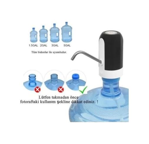 0lga Home 131621536 Damacana Pompası Şarjlı Tek Motorlu Otomatik Damacana Su Pompası: Usb İle Kolay Şarj Edilebilir, Taşınabilir Ve Hijyenik Su Dağıtım Çözümü Yüksek Kalite Bpa İçermez