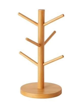 0ne Colibri 57855210125678980184975 Ahşap Bambu Kupa Bardak Askısı 6&apos Lı Stand Doğal Mutfak Tezgahı İçin Kupa Standı Bardak Tutucu Modern Dekoratif Dayanıklı Kolay Kurulumlu Organizer Yuvarlak 000 Açık Krem
