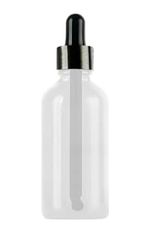 0xbez 126622383 100 Ml Metal Kapaklı Damlalık Dropper Şişesi Serum 100 Cc Cam Şişe 6 Adet Siyah Kapak, Şeffaf Açık Bej