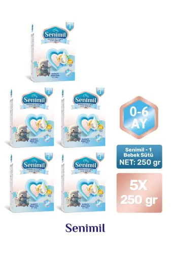 1 Bebek Sütü 250 Gr (0-6 Ay) 5 Li Avantaj Paketi