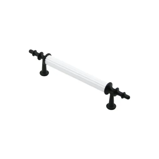 10 ADET BEYAZ - SİYAH BORU KULP 9.6CM (4745)