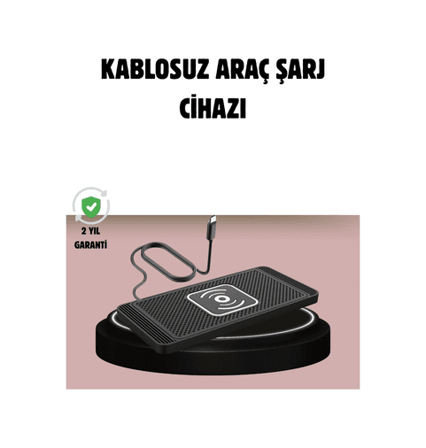10 Crosby TRİTHLTXXUUCZZZC9WİRELESSSARJ-7-BLNCCC Manyetik Kablosuz Araç Şarj Cihazı Hızlı Şarj, Kaymaz Taban, Güvenli Kullanım -
