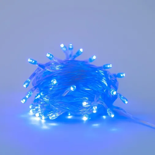 10 Metre 100 Ledli 8 Fonksiyonlu Dekoratif Lambader Mavi Lamba (4745)